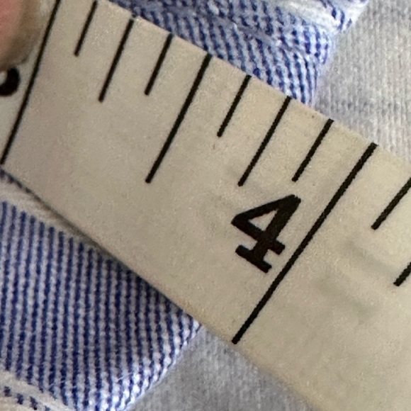 So sz jr 17 shorts in a medium blue and white stripe EUC Quality shorts. - Picture 6 of 11